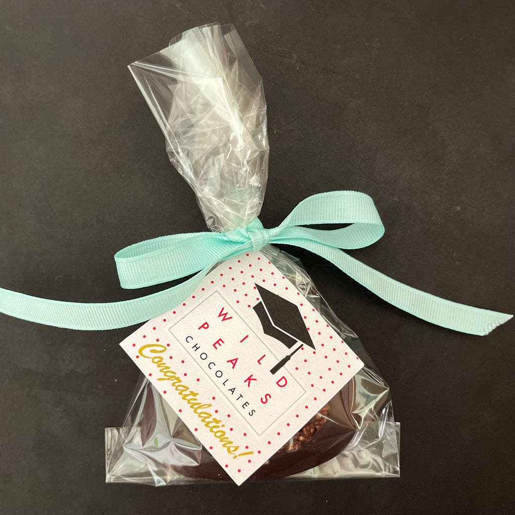 Graduation gift - Heart shaped chocolate individually wrapped